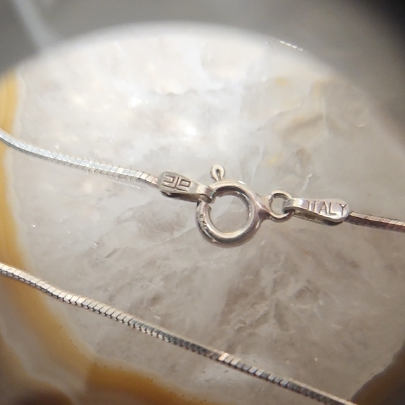 Artisan Sterling Silver Necklace with Garnet - Picture 4 of 10